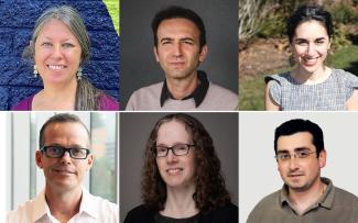 Portraits, top row: Jeanine Rhentulla, Ali Mesbah, Sara Milstein, bottom row: Jonathan Little, Katherine Ryan, Leonid Segal